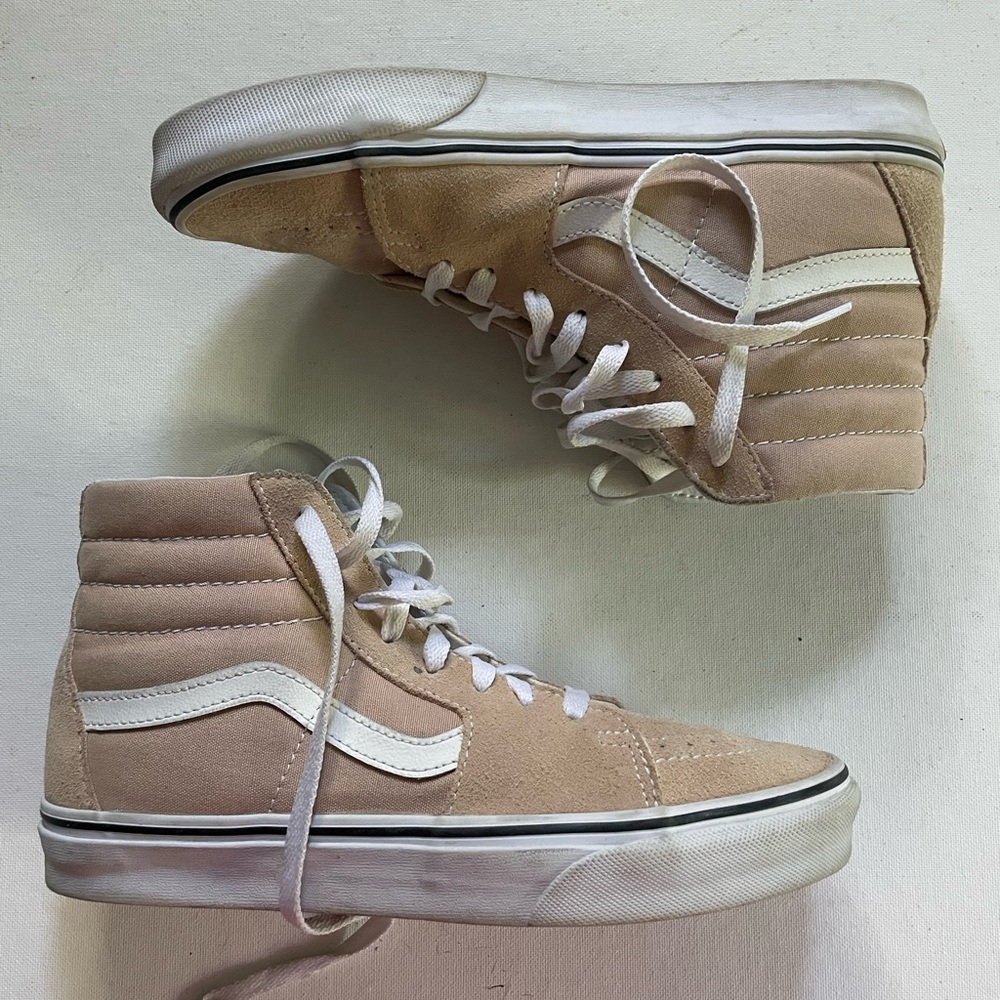 Vans Tan/yellow high top Vans
